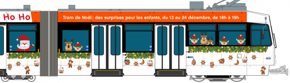 Tram de Noël tpg
