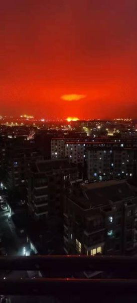 Ciel rouge Chine