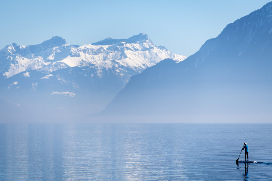 Les eaux du Léman aiment le froid et la bise