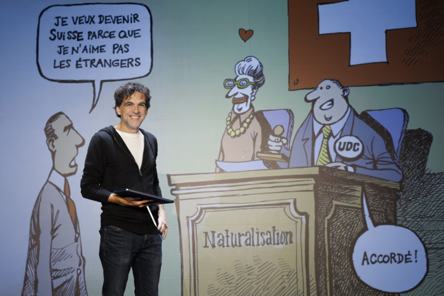 Patrick Chappatte monte sur scène