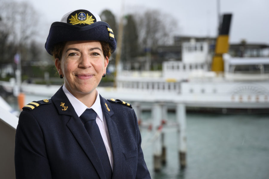 Sophie Aymon, première femme capitaine à la CGN