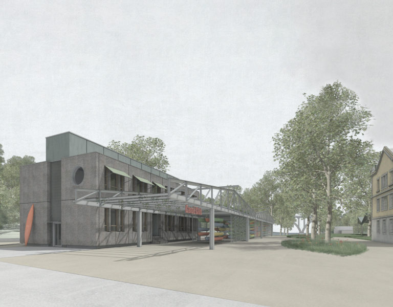 Une nouvelle base nautique pour le futur parc de la Jonction