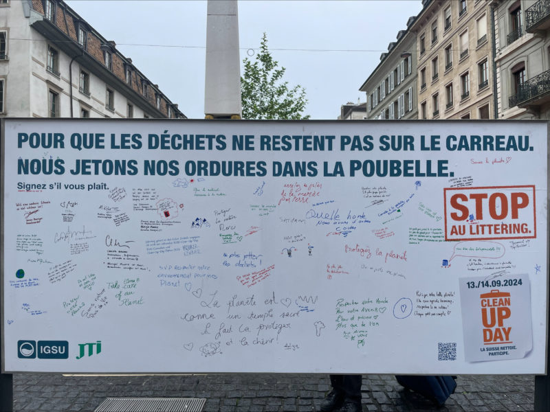 Action contre le littering: 