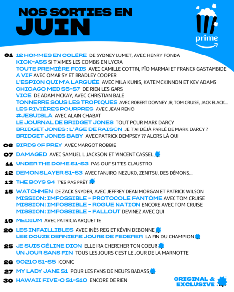 Sorties Prime Video mai 2024