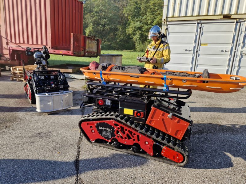 Deux robots viennent en renfort des pompiers genevois