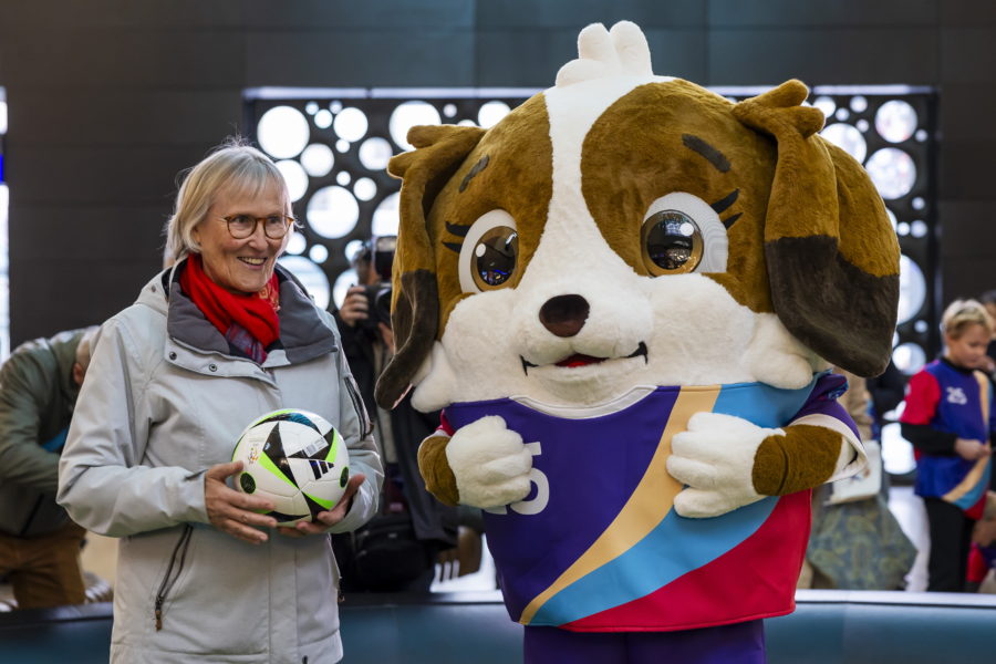 Maddli, la mascotte de l’Euro Féminin, présentée à Genève 