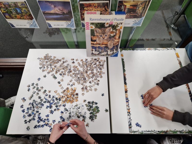 Des ateliers puzzle pour détendre les étudiants