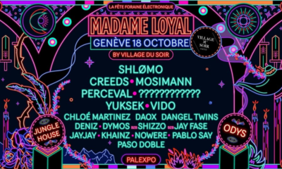 Affiche officielle de la soirée Madame Loyal à Palexpo Genève, avec One FM, Nur en direct et Mosimann en invité.