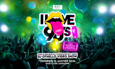 Soirée I Love 90’s au MAD Club de Lausanne avec ambiance festive et tubes des années 90