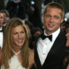 American actor Brad Pitt, right, and his wife American actress Jennifer Aniston arrive for the screening of the film "Troy" out of competition, directed by German director Wolfang Petersen, at the 57th Film Festival in Cannes, France, Thursday, May 13, 2004.