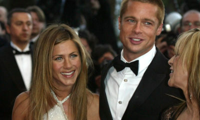 American actor Brad Pitt, right, and his wife American actress Jennifer Aniston arrive for the screening of the film "Troy" out of competition, directed by German director Wolfang Petersen, at the 57th Film Festival in Cannes, France, Thursday, May 13, 2004.