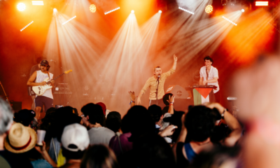 Le groupe romand Nonante en concert au Club Tent du Paléo Festival.