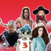 Montage de Katy Perry, GIMS, Bob Sinclar, Lorde, Helena, Gorillaz et Mosimann pour le Paléo 2026