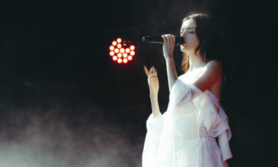 La chanteuse Solann en concert sur la scène Vega du Paléo Festival.