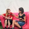 Nur interviewe Adèle Castillon quelques minutes avant son concert au Paléo Festival.